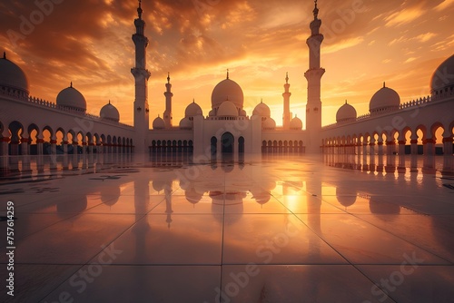 Golden Light at Mosque