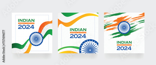 India election 2024. Vote for India, election concept, Background, banner, card, poster, layout. Background vector illustration. photo