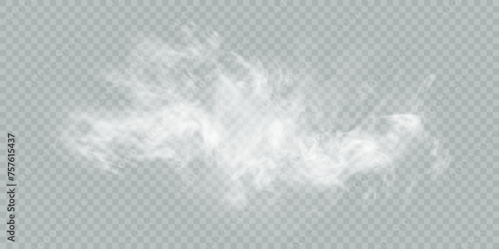 White vector smoke, cloudiness, fog or smog background. Fog or smoke isolated on transparent background with special overlay effect. Vector White vector smoke, cloudiness, fog or smog background. Fog or smoke isolated on transparent background with special overlay effect. Vector