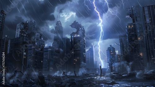 A Lightning Strike's a Destroyed City