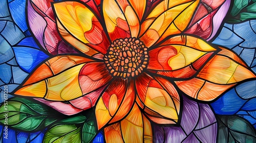 Flower Stained Glass