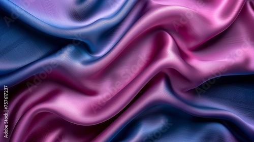 Pastel silk fabric with smooth waves for luxury branding and elegant backgrounds