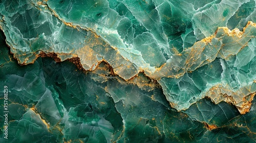 Seamless pattern background of a green marble texture backdrop photo