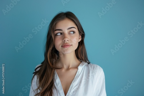 young woman portrait Generative AI