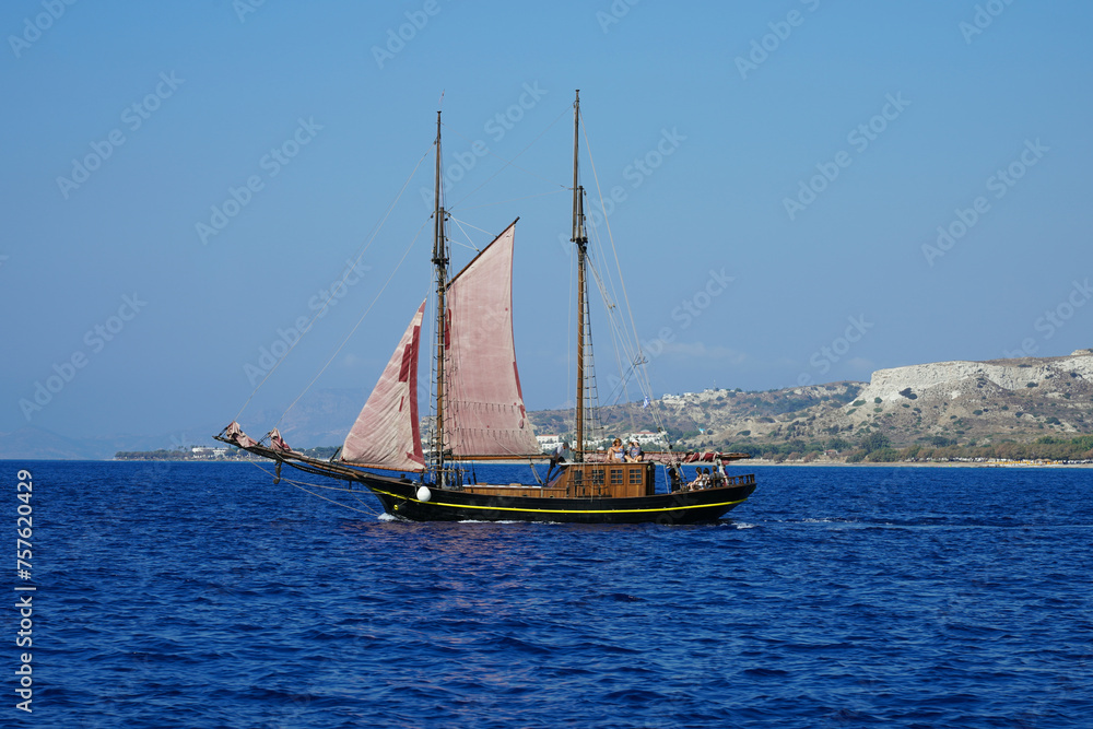 Sailboat in the sea Sailboat in the sea