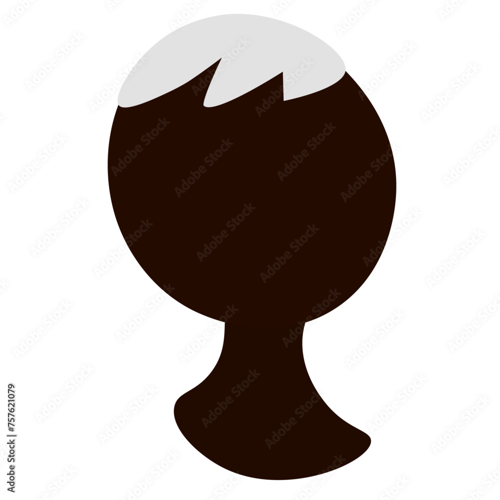 White Hair Black Skin Mannequin