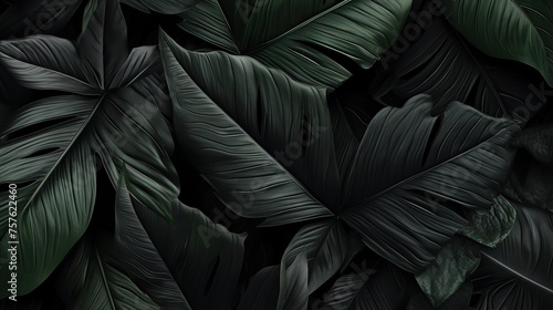 black leaves background