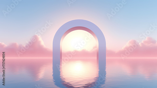 Abstract large arch, advertising concept