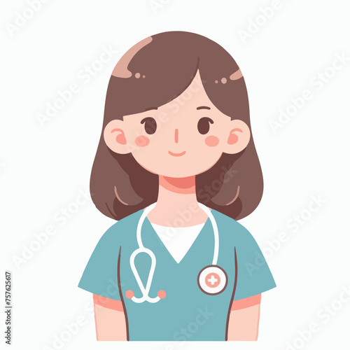 illustration of a female nurse