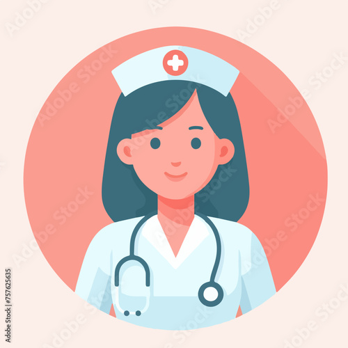 illustration of a female nurse