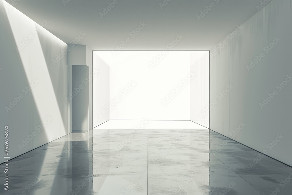 Brightly lit modern style corridor Brightly lit modern style corridor