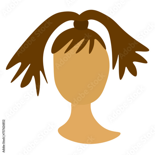Palm Tree Pony Tail Brown Skin