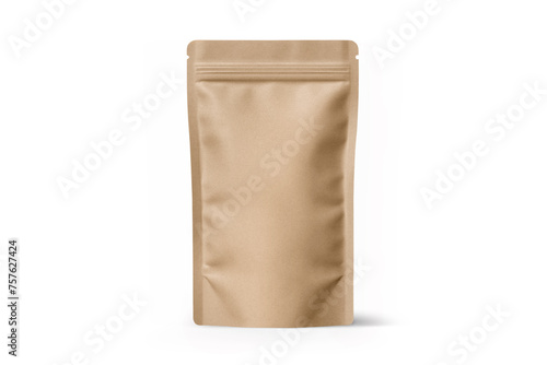 Kraft Pouch Bag Packaging Mockup