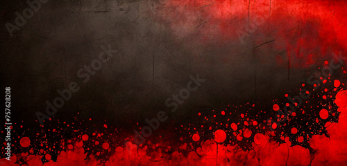 Retro black red Gradient grunge background.