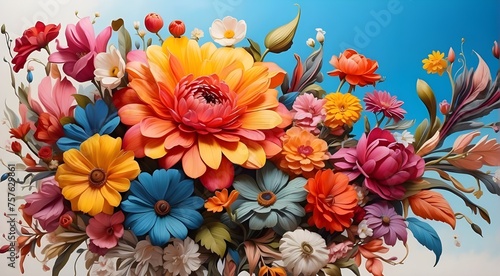bouquet of flowers,colourful flowers   © Shehzad