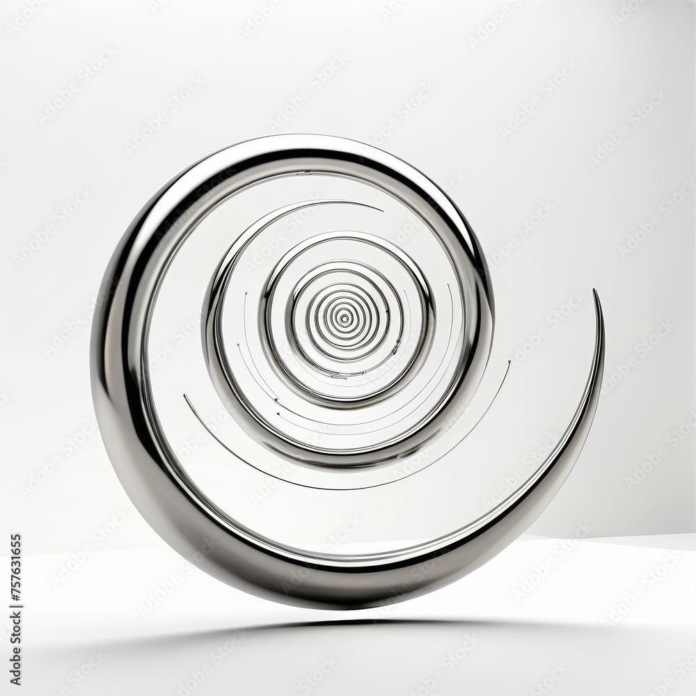 Metal Object With Spiral Design Metal Object With Spiral Design