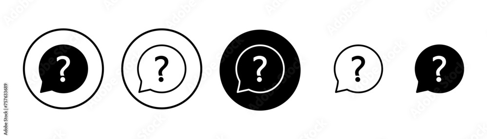 Question Icon vector isolated on white background. Question mark sign. help icon. Faq Question Icon vector isolated on white background. Question mark sign. help icon. Faq