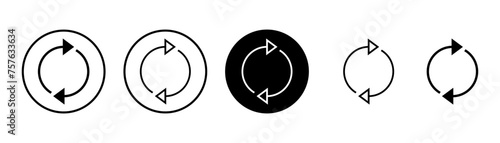 Refresh icon vector isolated on white background. Reload icon vector. Update icon. convert icon