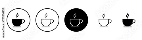 coffee cup icon vector isolated on white background. Coffee cup icon. Coffee vector icon. Tea