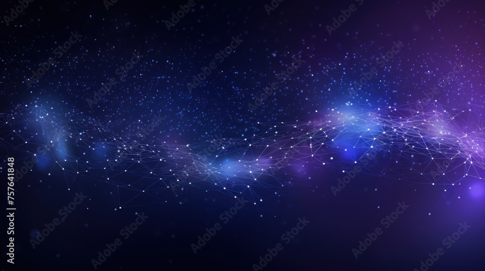 Fototapeta premium Technology Particle Abstract Background