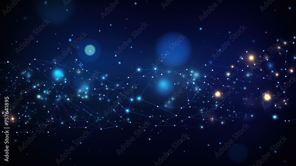 Obraz premium Technology Particle Abstract Background