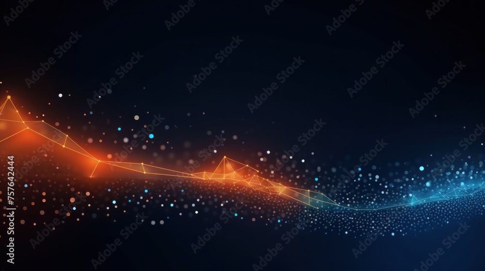 Technology Particle Abstract Background Technology Particle Abstract Background