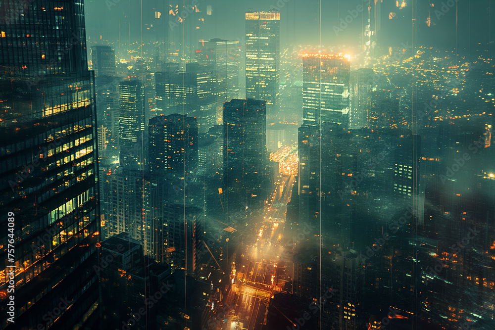 Digital Heartbeat - The AI Pulse of the Urban Night Digital Heartbeat - The AI Pulse of the Urban Night