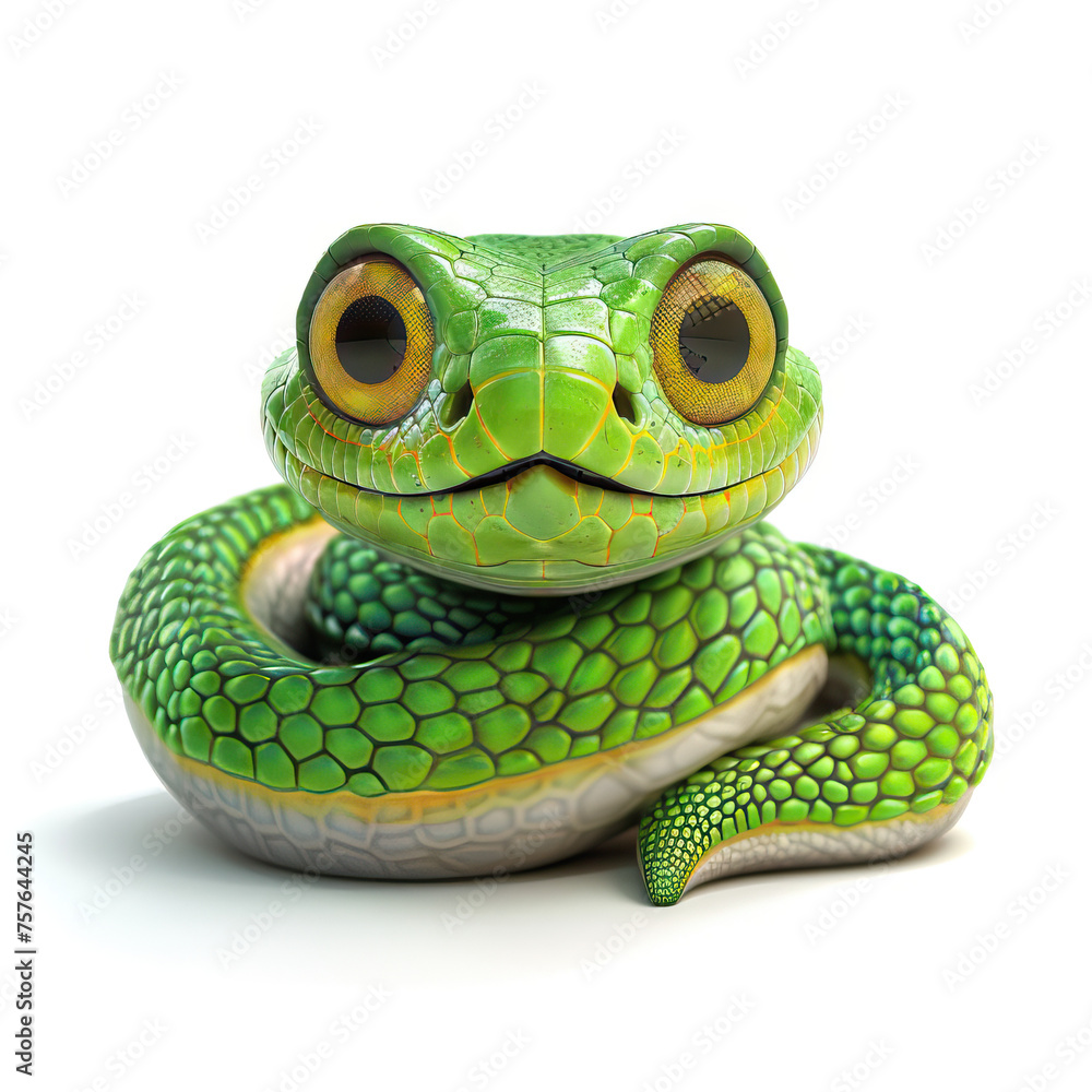 Green grass snake in grass coiled up transparent white background. Green grass snake in grass coiled up transparent white background.