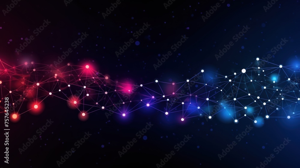 Naklejka premium Technology Particle Abstract Background