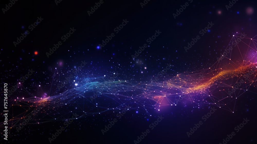 Technology Particle Abstract Background Technology Particle Abstract Background