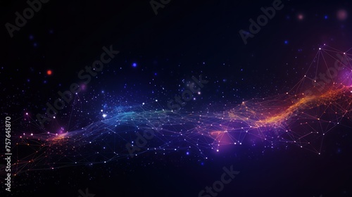 Technology Particle Abstract Background