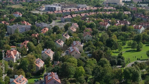 Beautiful Landscape Houses Chelm Aerial View Poland photo