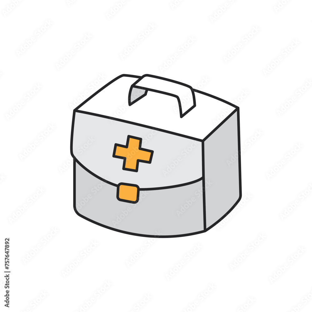 First aid kit icon vector illustration. First aid kit icon vector illustration.