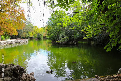 Travel to Spain. A park in Valladolid.