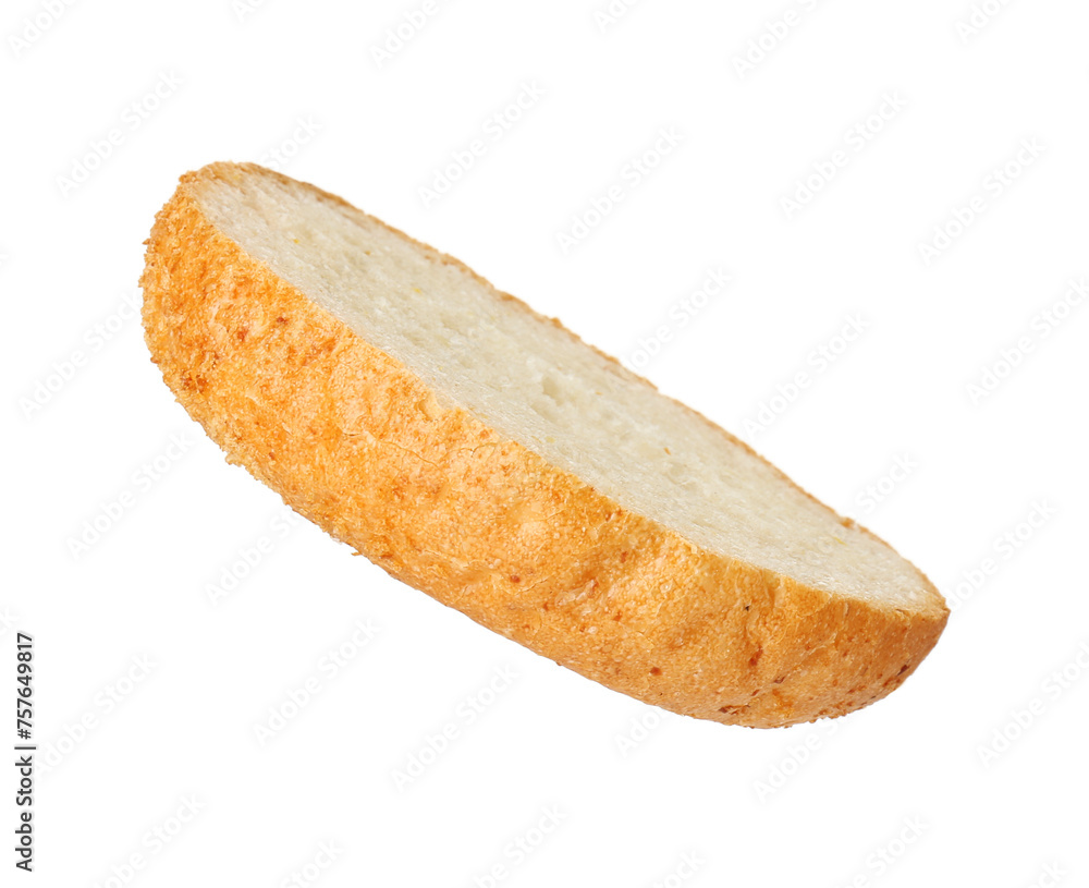 Half of fresh burger bun isolated on white Half of fresh burger bun isolated on white