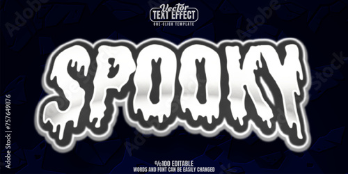 Ghost editable text effect, customizable zombie and tomb 3D font style