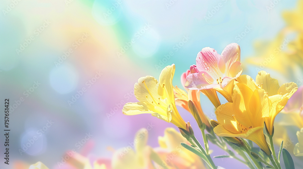 Obraz premium Spring Flowers Thank You