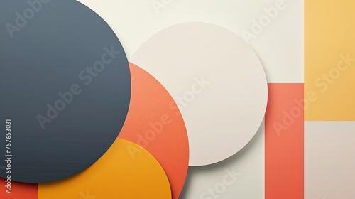 A minimalist Scandinavian design-inspired background with clean simple shapes