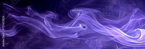 Vibrant blue and purple wave patterns on dark background for modern design projects