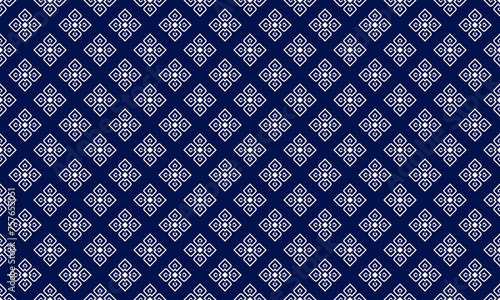 Geometric ethnic ikat seamless pattern traditional Design forDesign for background, fabric, carpet, textiles, pillows, clothes, wrapping, labels, packaging, wallpaper, notepads, vector  photo