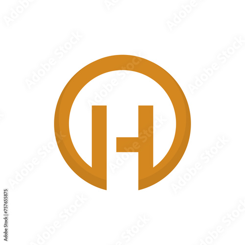 sign of oh initial letter vector icon illustration
