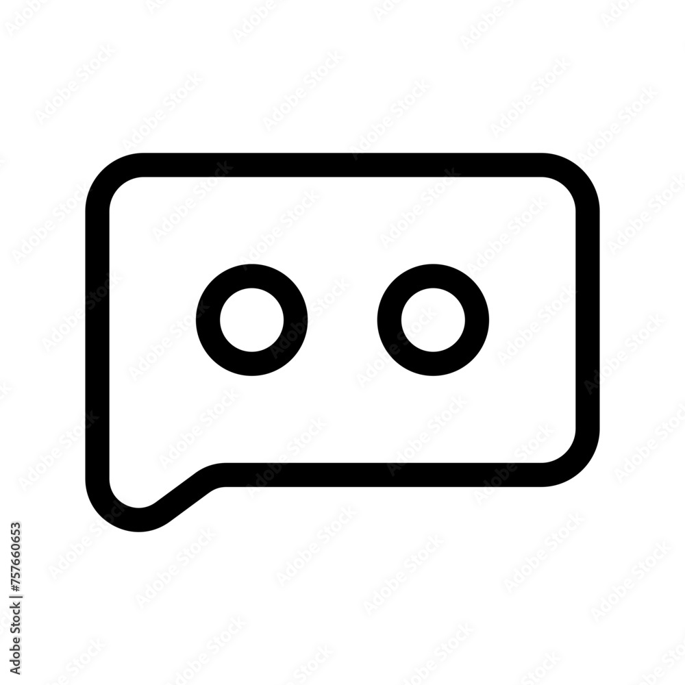Chat Icon Vector Symbol Design Illustration Chat Icon Vector Symbol Design Illustration