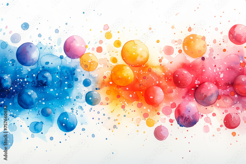 Delicate pink, blue streaks, spots, curved lines. Watercolor technique for design. Delicate pink, blue streaks, spots, curved lines. Watercolor technique for design.