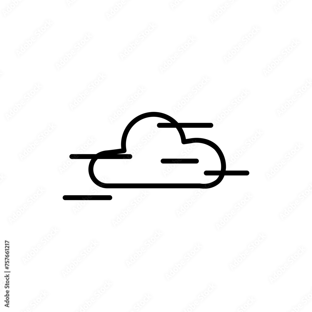 cloud line icon