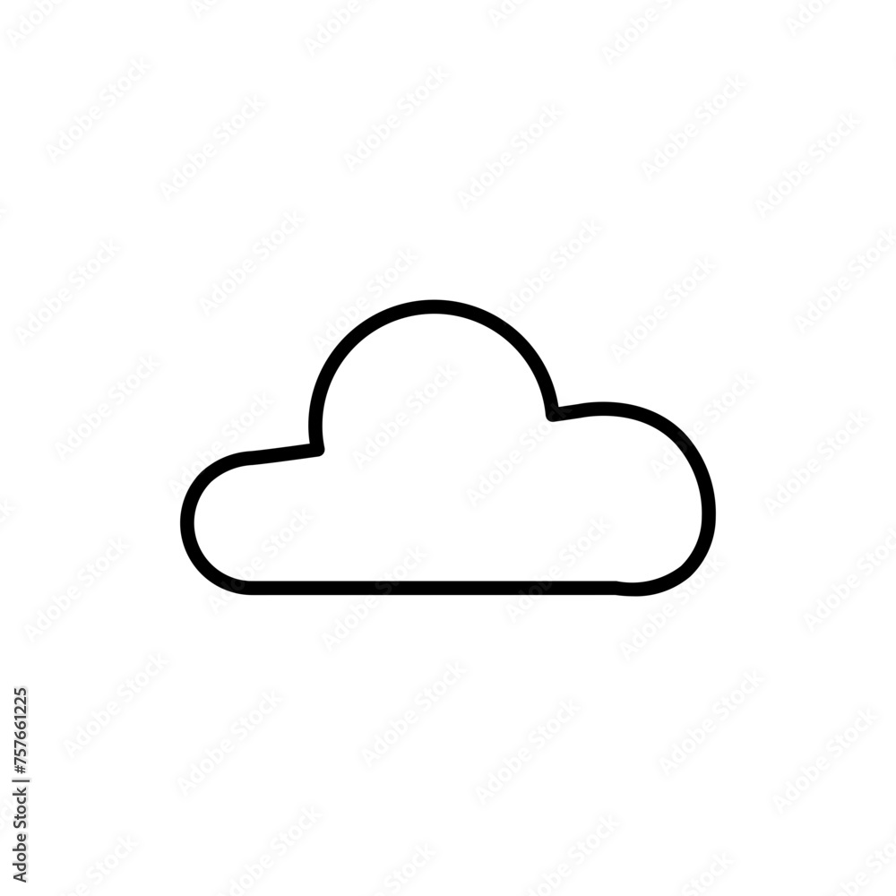 cloud line icon cloud line icon