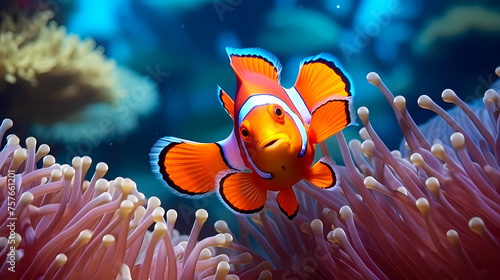 clownfish on coral reef