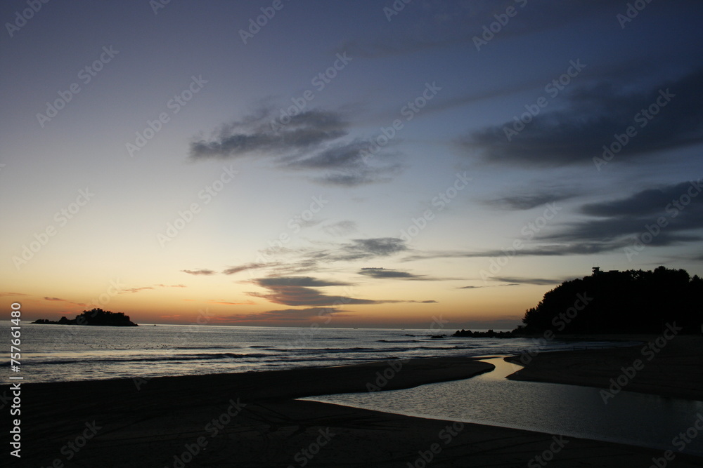 sunset on the beach, Golden Sunrise sunset on the beach, Golden Sunrise