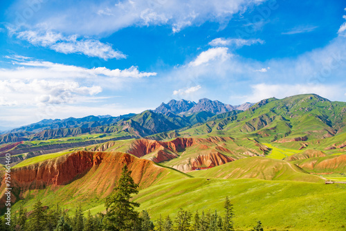 Zhuoer Mountain Scenic Area, Qilian County, Qinghai photo