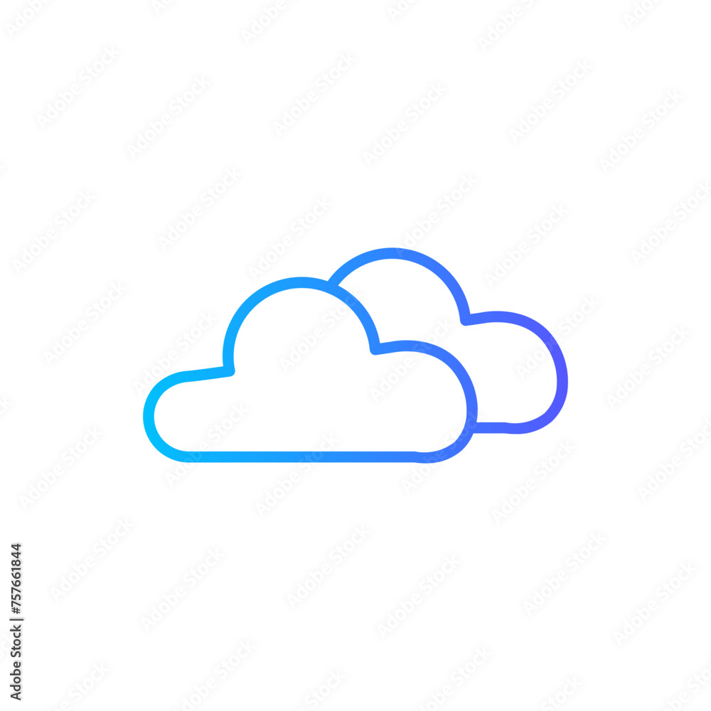 cloud gradient icon cloud gradient icon