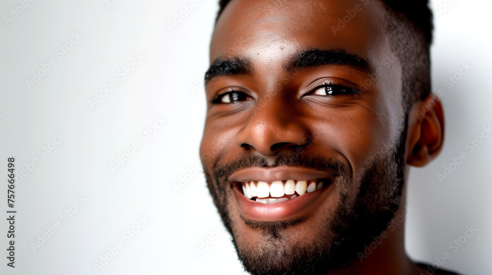 African American Man Smiling While Looking at Camera African American Man Smiling While Looking at Camera